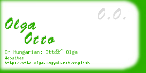 olga otto business card